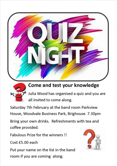 Quiz Night Open to all