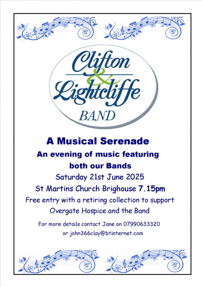 Annual Concert St Martins Church Brighouse 7.15pm